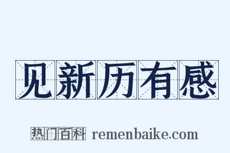 见新历有感是什么意思的图片